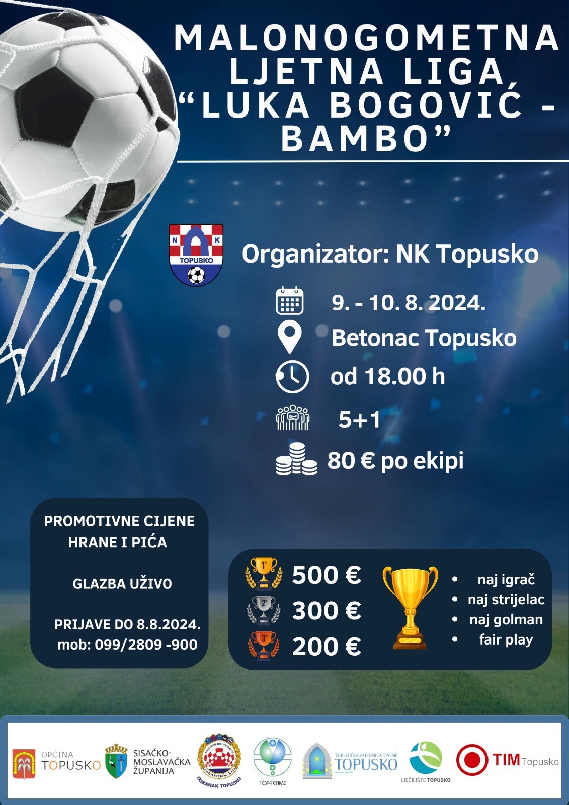 MALONOGOMETNA LJETNA LIGA “LUKA BOGOVIĆ – BAMBO” 2024.